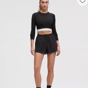 lululemon Black draw string Athletic Shorts